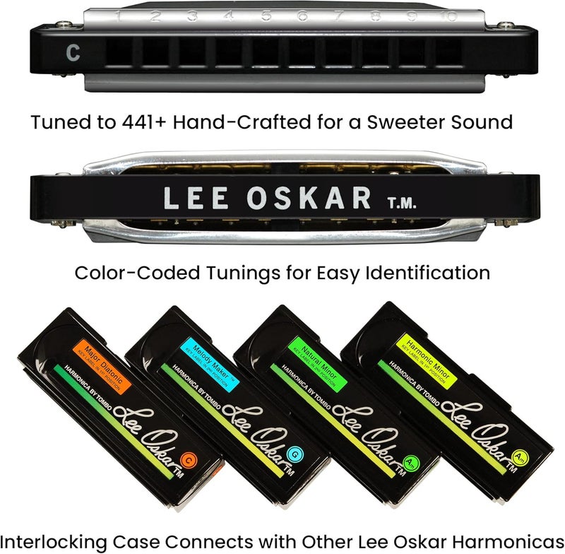 Lee Oskar 797030 Natural Minor Harmonica in A - Brass Construction - Image 5